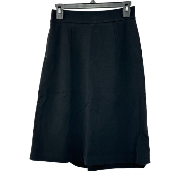 Diane von Furstenberg Skirt Womens 6 Black Winslow Office Work Minimalist Staple - Picture 3 of 8